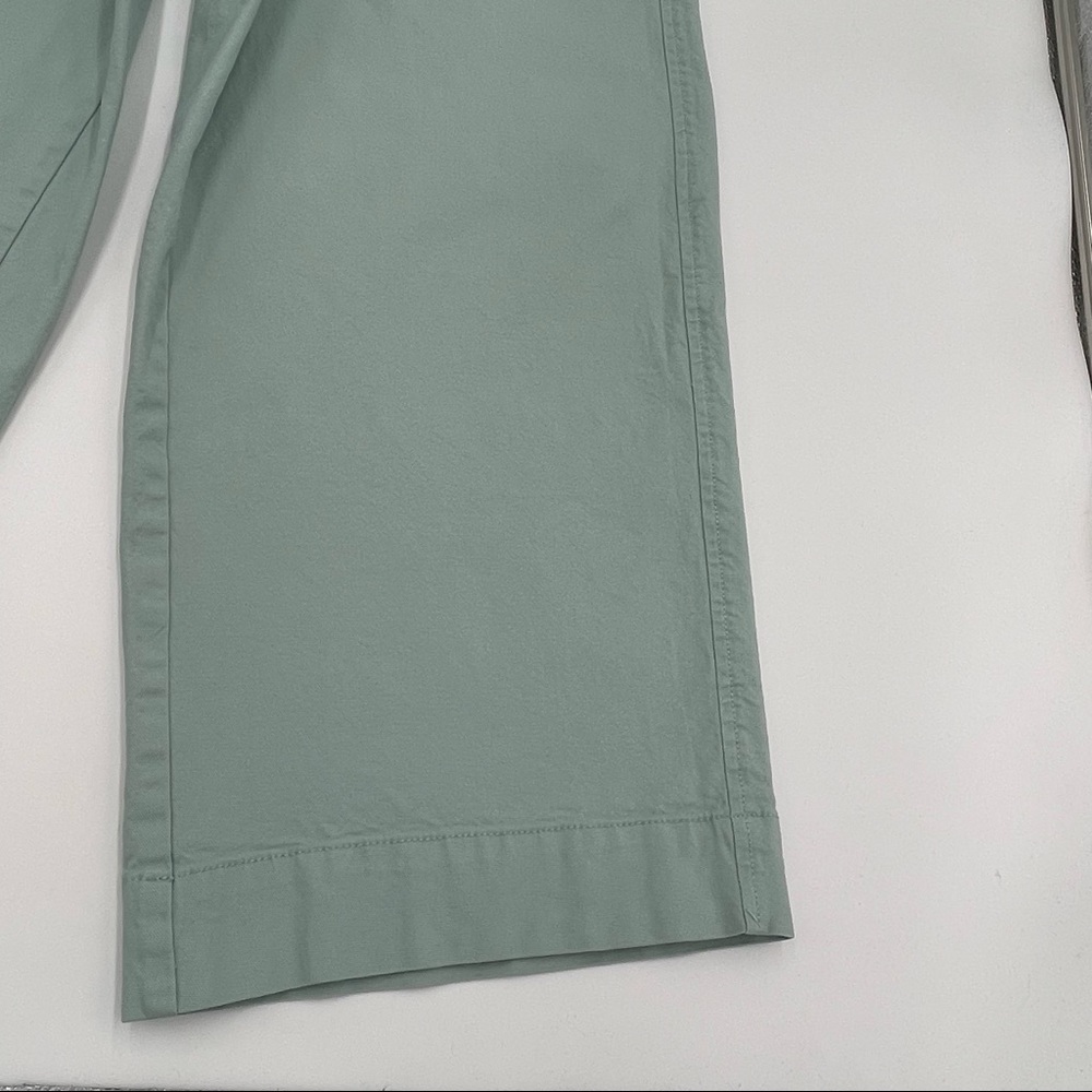 A New Day Mint Green High Waisted Culottes Cropped Wide Leg Pants Stetch Gaucho - Picture 10 of 12
